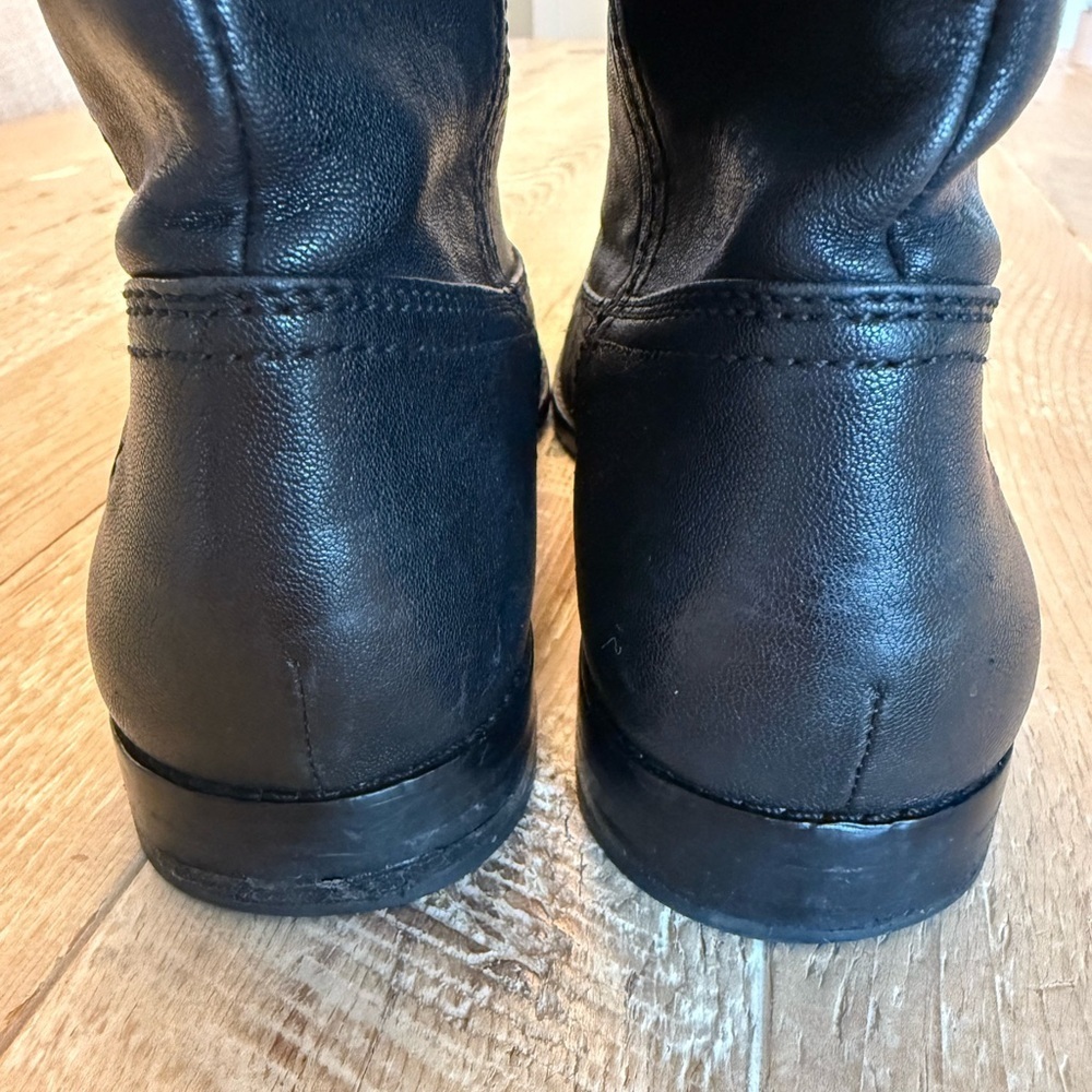 Frye Classic Black Women's Mid-Calf Leather Anna Boots 8.5 - Picture 7 of 11